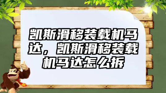 凱斯滑移裝載機(jī)馬達(dá)，凱斯滑移裝載機(jī)馬達(dá)怎么拆