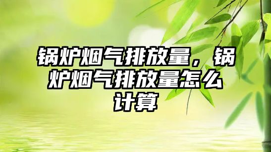 鍋爐煙氣排放量，鍋爐煙氣排放量怎么計(jì)算