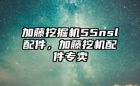 加藤挖掘機55nsl配件，加藤挖機配件專賣