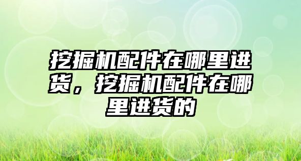 挖掘機配件在哪里進貨，挖掘機配件在哪里進貨的