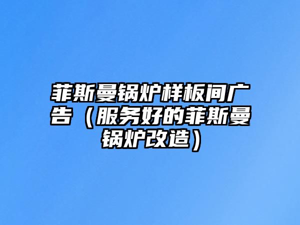 菲斯曼鍋爐樣板間廣告（服務(wù)好的菲斯曼鍋爐改造）