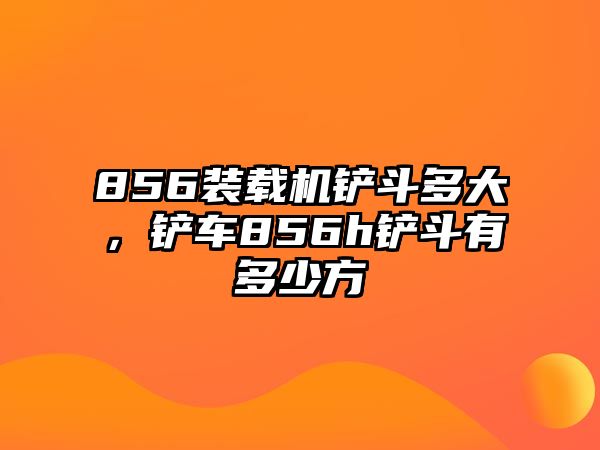 856裝載機(jī)鏟斗多大，鏟車856h鏟斗有多少方