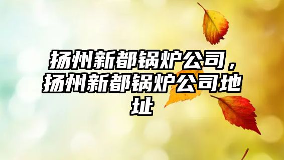 揚(yáng)州新都鍋爐公司，揚(yáng)州新都鍋爐公司地址