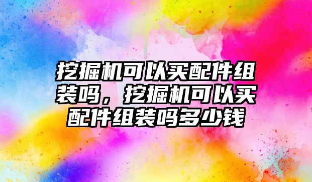 挖掘機可以買配件組裝嗎，挖掘機可以買配件組裝嗎多少錢