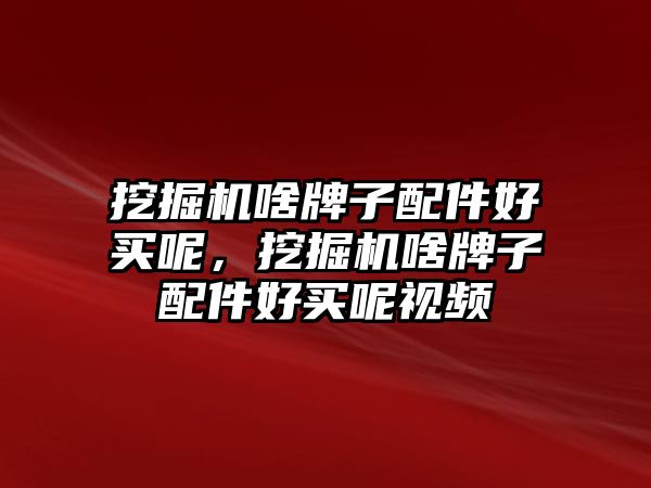 挖掘機啥牌子配件好買呢，挖掘機啥牌子配件好買呢視頻