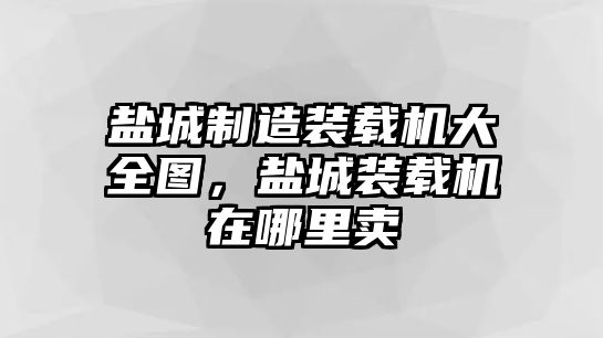 鹽城制造裝載機(jī)大全圖，鹽城裝載機(jī)在哪里賣