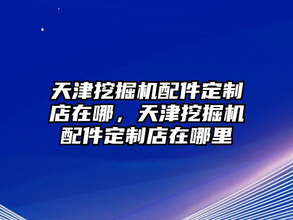 天津挖掘機(jī)配件定制店在哪，天津挖掘機(jī)配件定制店在哪里