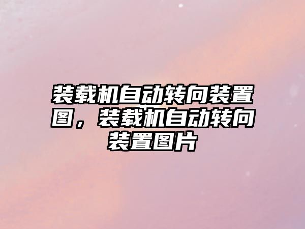 裝載機自動轉(zhuǎn)向裝置圖，裝載機自動轉(zhuǎn)向裝置圖片