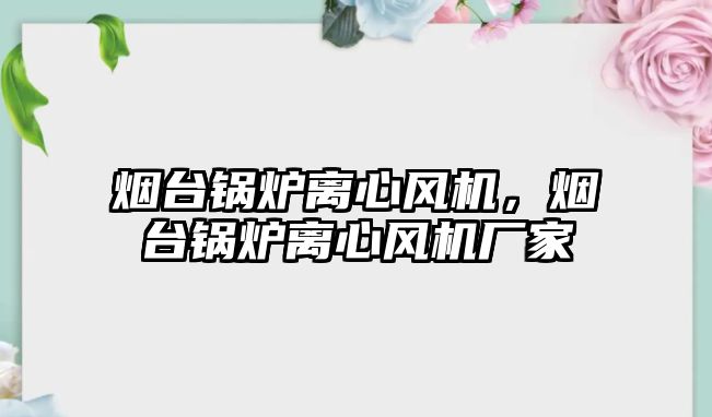 煙臺鍋爐離心風(fēng)機，煙臺鍋爐離心風(fēng)機廠家