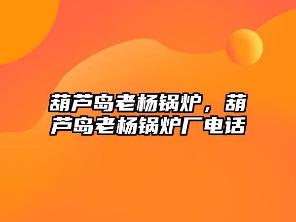 葫蘆島老楊鍋爐，葫蘆島老楊鍋爐廠電話