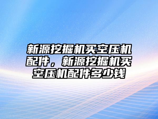 新源挖掘機(jī)買空壓機(jī)配件，新源挖掘機(jī)買空壓機(jī)配件多少錢