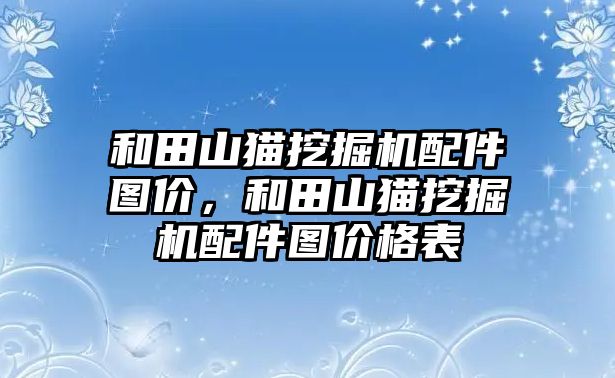 和田山貓挖掘機配件圖價，和田山貓挖掘機配件圖價格表