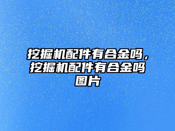 挖掘機配件有合金嗎，挖掘機配件有合金嗎圖片