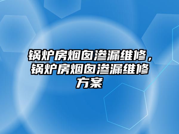 鍋爐房煙囪滲漏維修，鍋爐房煙囪滲漏維修方案