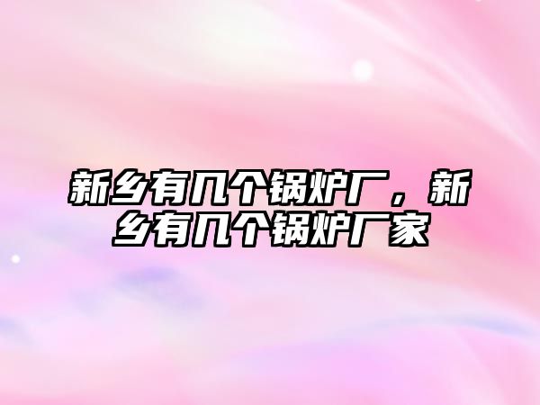 新鄉(xiāng)有幾個(gè)鍋爐廠，新鄉(xiāng)有幾個(gè)鍋爐廠家