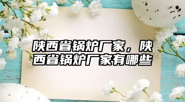 陜西省鍋爐廠家，陜西省鍋爐廠家有哪些