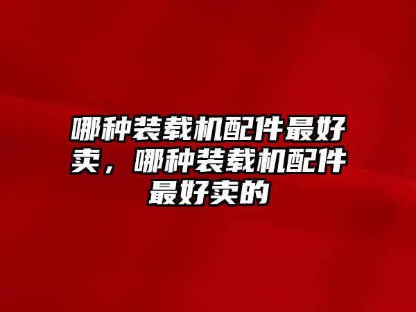 哪種裝載機(jī)配件最好賣，哪種裝載機(jī)配件最好賣的