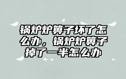 鍋爐爐箅子壞了怎么辦，鍋爐爐箅子掉了一半怎么辦