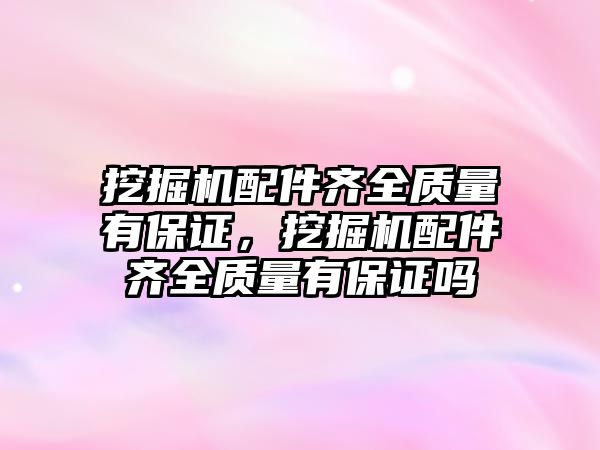 挖掘機配件齊全質(zhì)量有保證，挖掘機配件齊全質(zhì)量有保證嗎