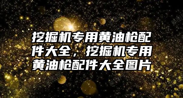 挖掘機專用黃油槍配件大全，挖掘機專用黃油槍配件大全圖片