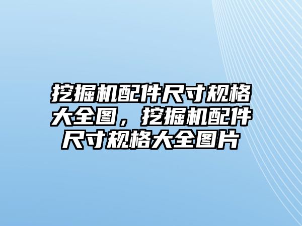 挖掘機(jī)配件尺寸規(guī)格大全圖，挖掘機(jī)配件尺寸規(guī)格大全圖片