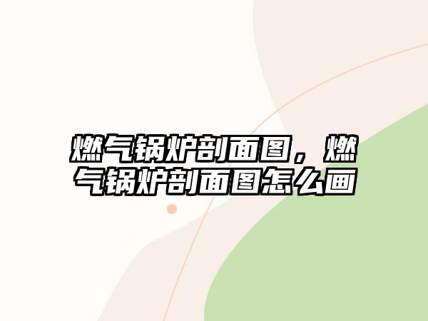 燃氣鍋爐剖面圖，燃氣鍋爐剖面圖怎么畫