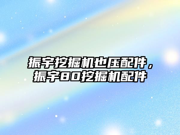 振宇挖掘機也壓配件，振宇80挖掘機配件