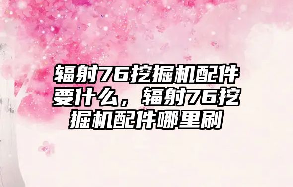 輻射76挖掘機配件要什么，輻射76挖掘機配件哪里刷