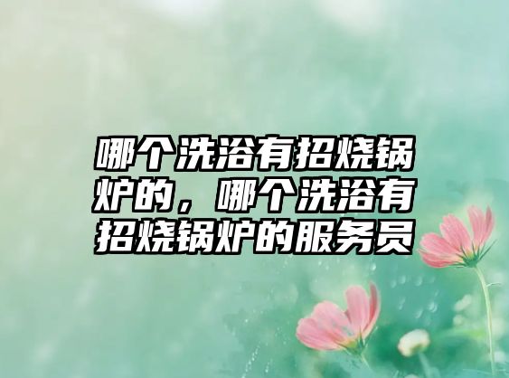 哪個洗浴有招燒鍋爐的，哪個洗浴有招燒鍋爐的服務(wù)員