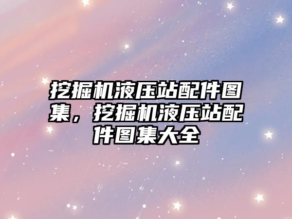 挖掘機液壓站配件圖集，挖掘機液壓站配件圖集大全