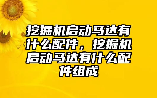 挖掘機啟動馬達有什么配件，挖掘機啟動馬達有什么配件組成