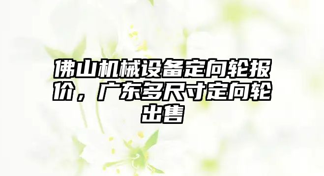 佛山機(jī)械設(shè)備定向輪報(bào)價(jià)，廣東多尺寸定向輪出售