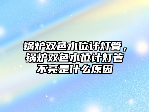 鍋爐雙色水位計燈管，鍋爐雙色水位計燈管不亮是什么原因