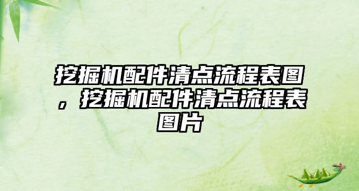 挖掘機(jī)配件清點(diǎn)流程表圖，挖掘機(jī)配件清點(diǎn)流程表圖片