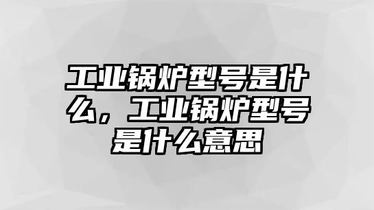 工業(yè)鍋爐型號是什么，工業(yè)鍋爐型號是什么意思