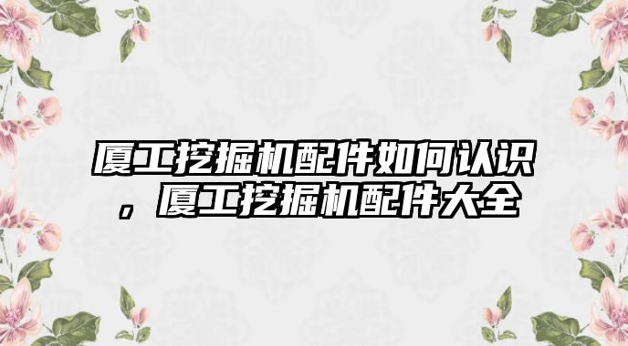 廈工挖掘機(jī)配件如何認(rèn)識(shí)，廈工挖掘機(jī)配件大全