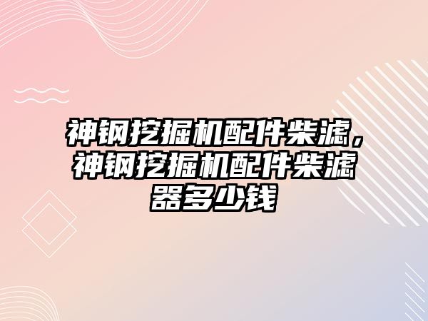 神鋼挖掘機配件柴濾，神鋼挖掘機配件柴濾器多少錢