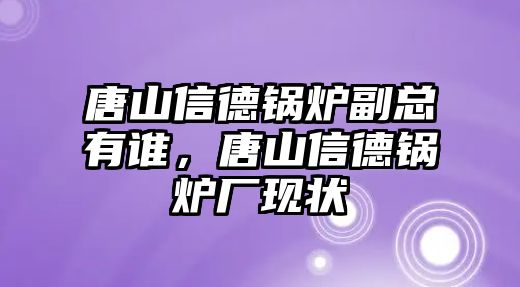 唐山信德鍋爐副總有誰，唐山信德鍋爐廠現(xiàn)狀