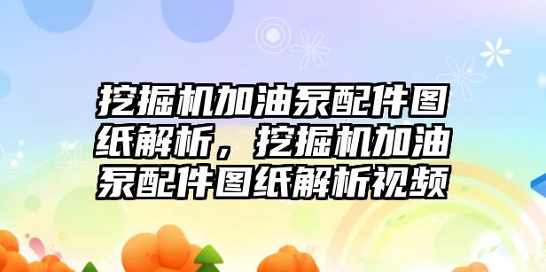 挖掘機(jī)加油泵配件圖紙解析，挖掘機(jī)加油泵配件圖紙解析視頻