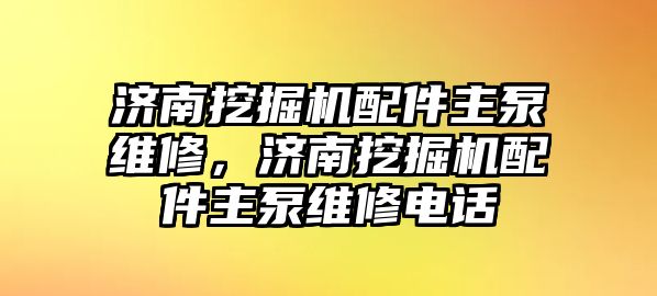 濟南挖掘機配件主泵維修，濟南挖掘機配件主泵維修電話