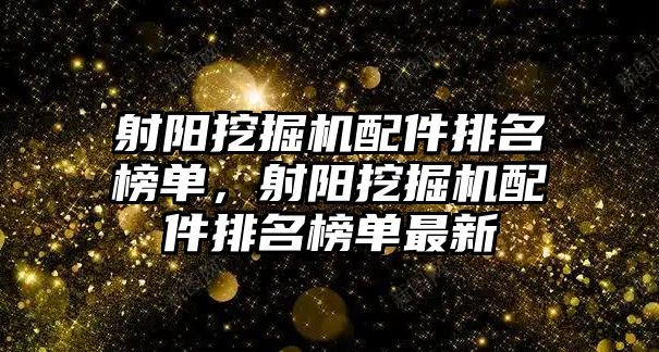 射陽挖掘機配件排名榜單，射陽挖掘機配件排名榜單最新