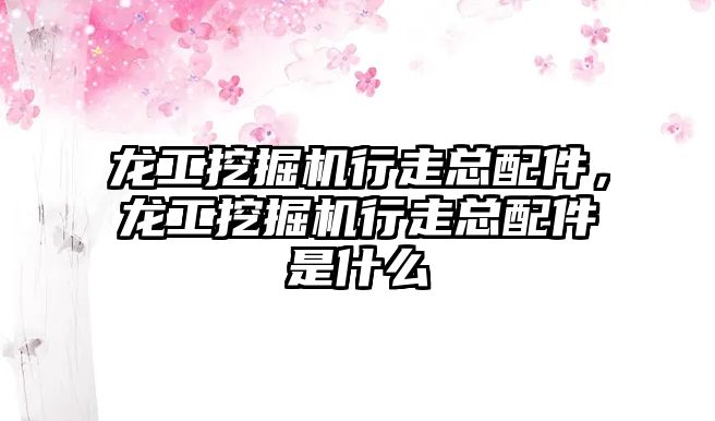 龍工挖掘機行走總配件，龍工挖掘機行走總配件是什么