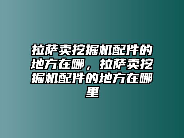 拉薩賣(mài)挖掘機(jī)配件的地方在哪，拉薩賣(mài)挖掘機(jī)配件的地方在哪里