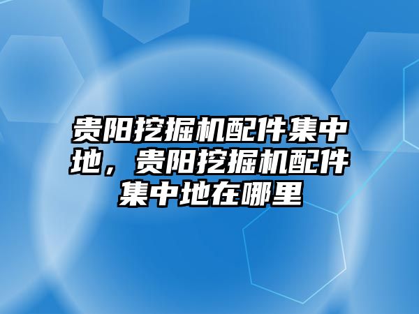 貴陽挖掘機(jī)配件集中地，貴陽挖掘機(jī)配件集中地在哪里