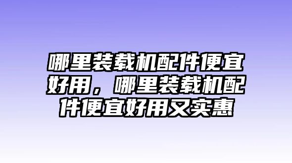 哪里裝載機配件便宜好用，哪里裝載機配件便宜好用又實惠