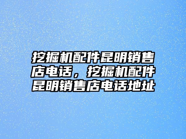 挖掘機(jī)配件昆明銷售店電話，挖掘機(jī)配件昆明銷售店電話地址