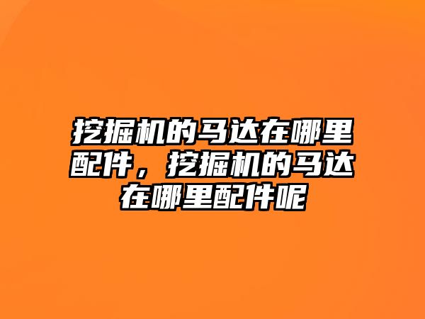 挖掘機的馬達(dá)在哪里配件，挖掘機的馬達(dá)在哪里配件呢