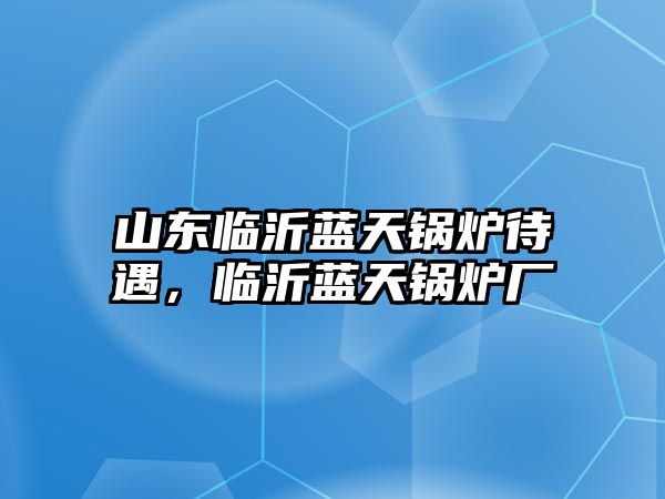 山東臨沂藍(lán)天鍋爐待遇，臨沂藍(lán)天鍋爐廠