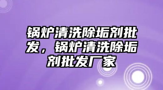 鍋爐清洗除垢劑批發(fā)，鍋爐清洗除垢劑批發(fā)廠家