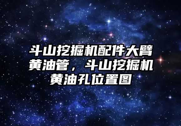 斗山挖掘機配件大臂黃油管，斗山挖掘機黃油孔位置圖